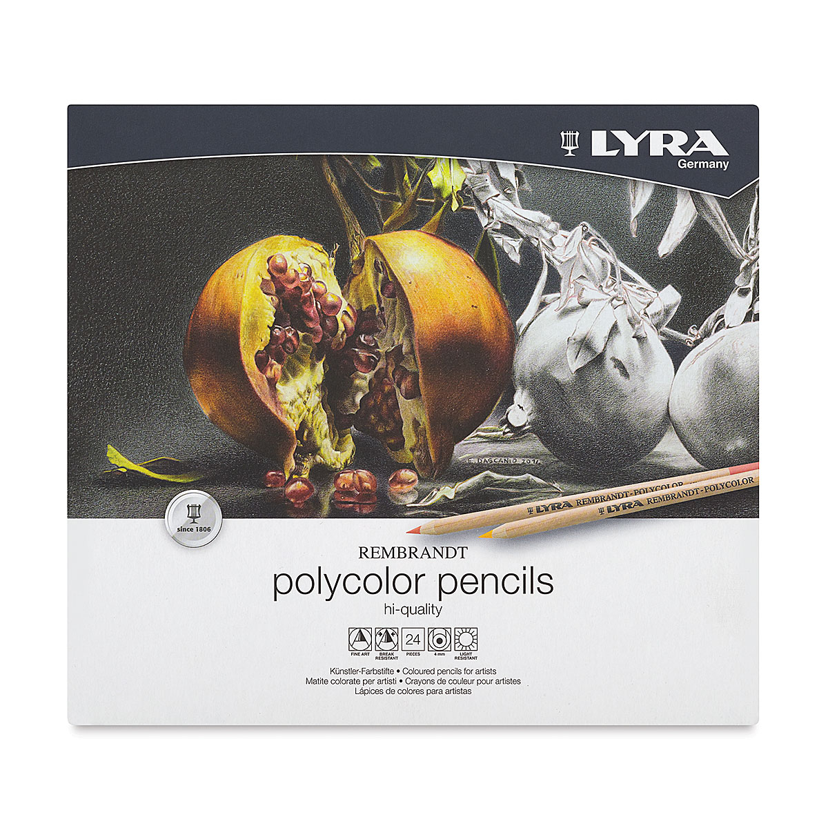 24 Lápices De Colores Profesionales Lyra Polycolor Rembrandt