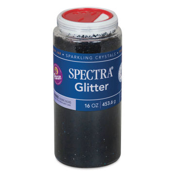 Spectra Sparkling Crystals Glitter - 16 oz, Black