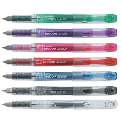 Preppy platinum fountain pens come in a variety of fun colors and are super smooth to write with.