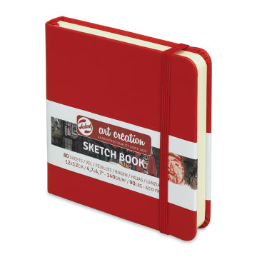 Art Creation Sketchbook Pocket Coral Red