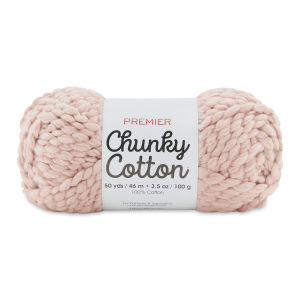 Premier Yarn Chunky Cotton Yarn - Pale Pink, 50 yards