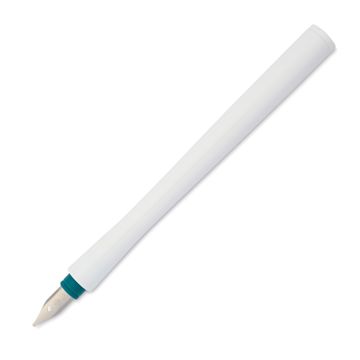 Open in modal - Sailor Hocoro Dip Pen - White, 1 mm Calligraphy Nib, cap off