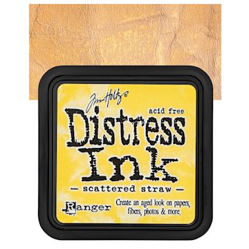 Open in modal - Ranger Distress Ink Pad - Scattered Straw pad and swatch