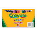 Crayola Crayons, Nontoxic, Assorted, 16/Box