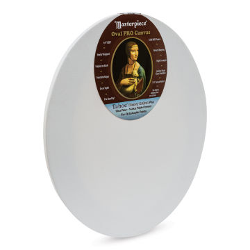 Masterpiece Pro Stretched Oval Canvas - 16" x 20", 3/4" Profile
