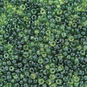 John Bead Czech Glass Seed Beads - Sea Green, Luster Mix, 10/0, 22 g vial