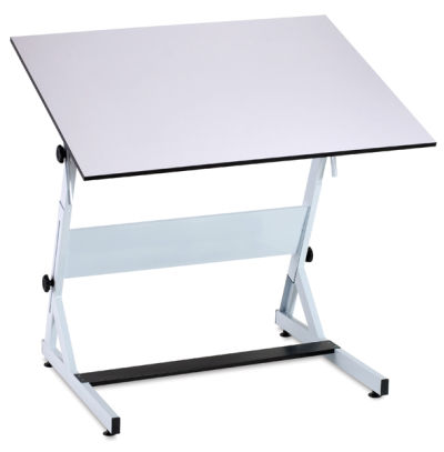 Bieffe AF15 Drafting Table - Angled view of Table with Table surface raised
