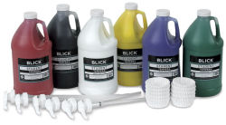 Blick Student Grade Tempera 6-Color Pump Kit, Half Gallons  