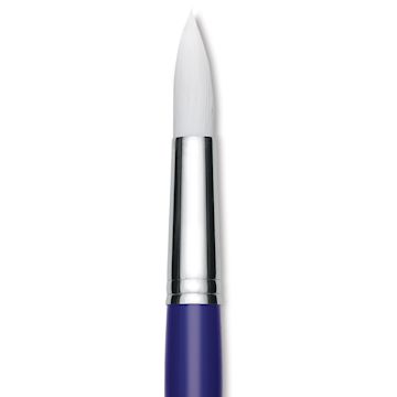 Open in modal - Blick Scholastic Wonder White Brush - Round, Long Handle, Size 20 close up