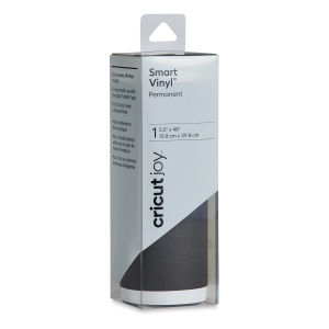Cricut Joy Permanent Smart Vinyl - Shimmer Black, 5-1/2" x 48", Roll (In packaging)