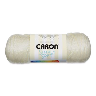 Caron Simply Soft Yarn - Off White | BLICK Art Materials