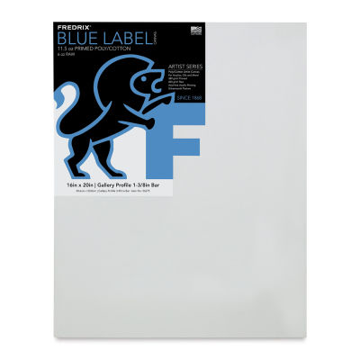 Fredrix Blue Label Cotton Canvas - 16" x 20", Gallery Profile, 1-3/8"