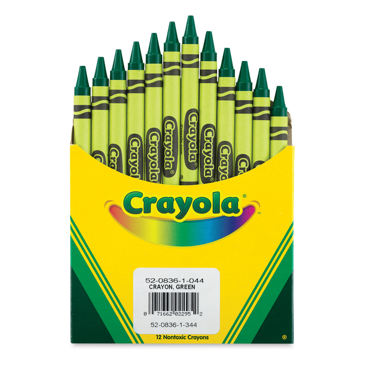 Crayola Crayons - Green, Box of 12