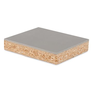 Open in modal - Blick Battleship Gray Linoleum - Block, 4" x 5", Mounted