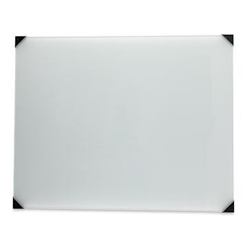 Open in modal - New Wave Posh Glass Tabletop Palette - 16" x 20", White