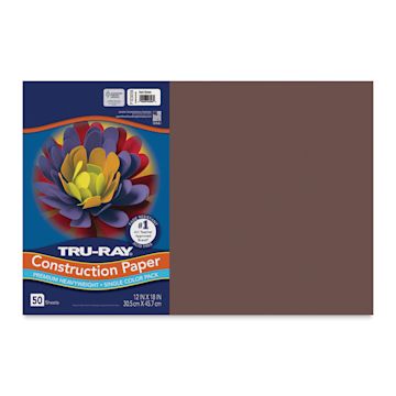 Open in modal - Pacon Tru-Ray Construction Paper - 12" x 18", Dark Brown, 50 Sheets