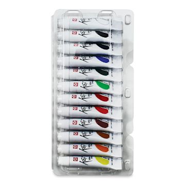 Open in modal - Sakura Koi Watercolor - Set of 12, Assorted Colors, 5 ml, Tubes (Tubes in tray)