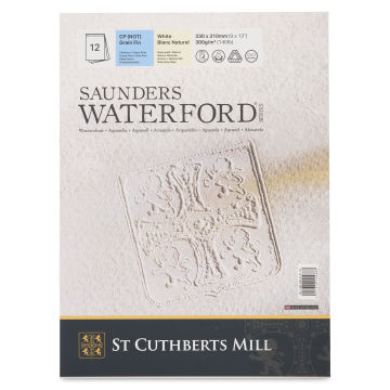 Saunders Waterford Watercolor Pad - 9" x 12", Cold Press, 140 lb, 12 Sheets (Front cover)