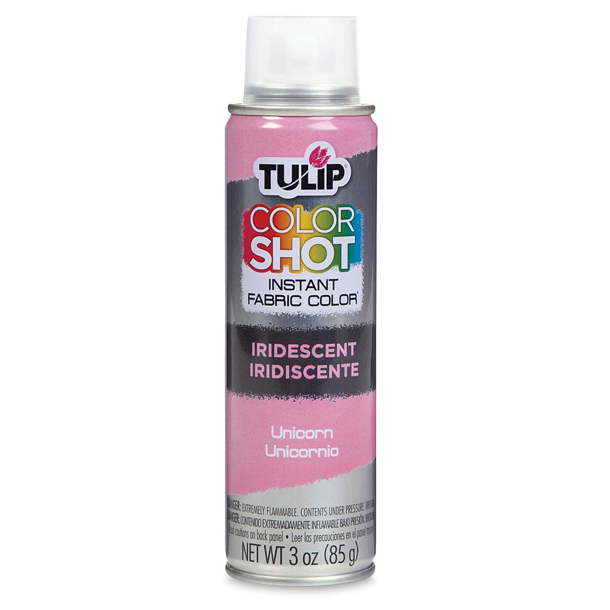 Tulip Fabric Spray Paint Silver Glitter 4 fl. oz.