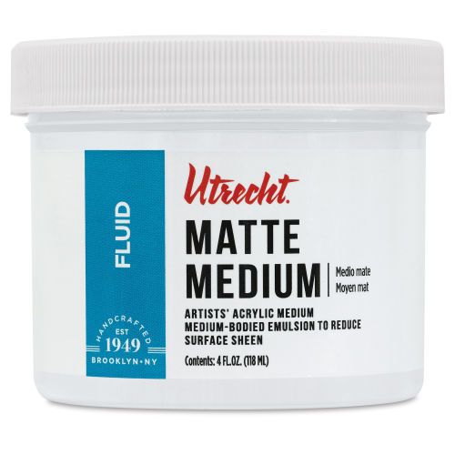 Utrecht Artists' Acrylic Fluid Medium - Matte Medium, 128 oz