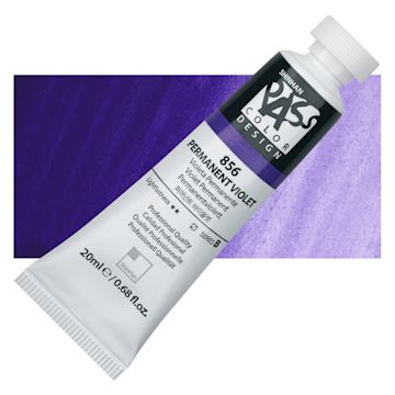 Open in modal - ShinHan Pass Colors Opaque Watercolor Tube - Permanent Violet, 20 ml tube and swatch