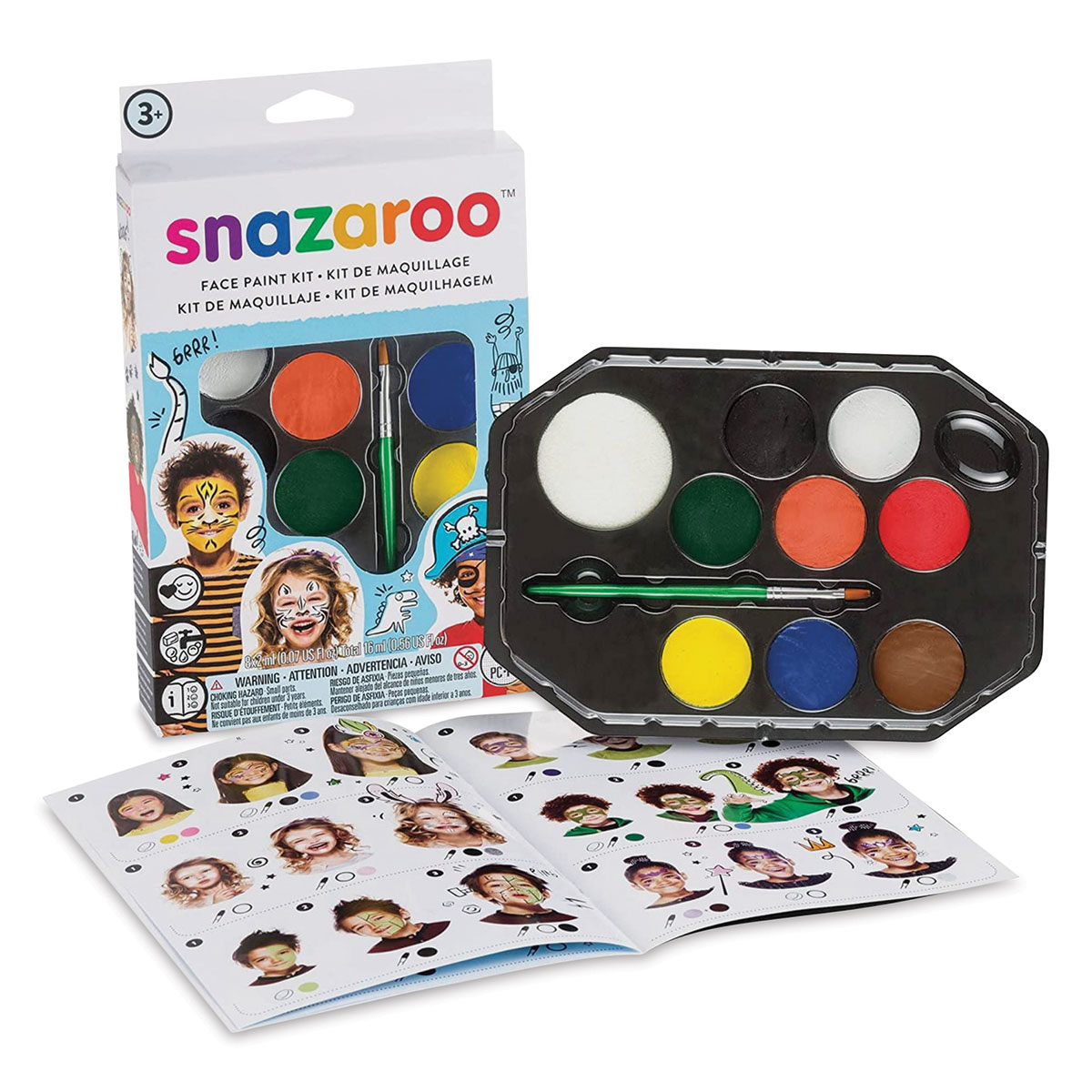 SNAZAROO Face Paint Palette 8 Colors Brand New Sealed