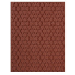 Mayco Designer Clay Mat - Top view of Honeycomb pattern template
