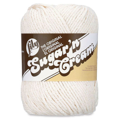 Lily Sugar N' Cream Yarn - 2.5 oz, 4-Ply, Ecru