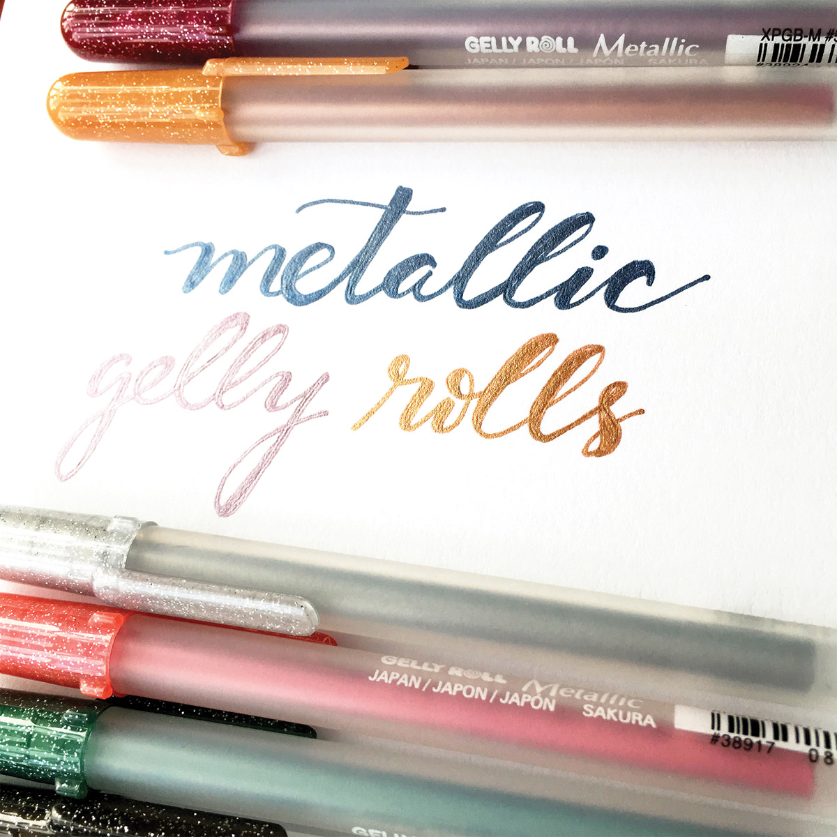 Sakura Gelly Roll Pens Hot Metallic, 5pk (Gold, Silver, Blue, Emerald, -  Default Title - Spellbinders Paper Arts