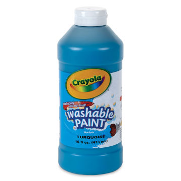 Crayola Washable Paint - Turquoise, 16 oz bottle | BLICK Art Materials