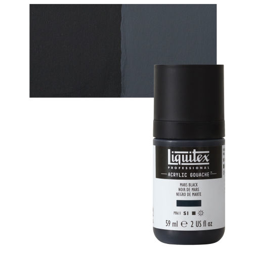 Liquitex : Professional : Acrylic Gouache : 59ml : Mars Black