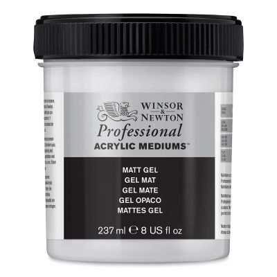 Winsor & Newton Artists' Acrylic Matt Gel Medium - Matte, 237 ml jar