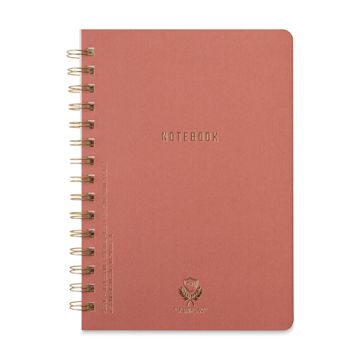Open in modal - DesignWorks Ink Twin Wire Bound Crest Notebook - Terracotta (cover)