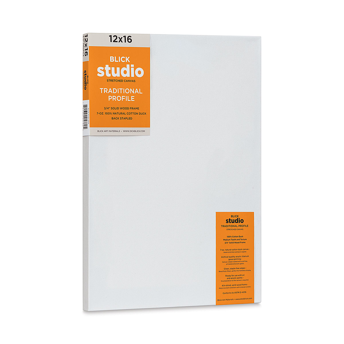 Blick Studio Stretched Cotton Canvas - Traditional Profile, 16 x 20