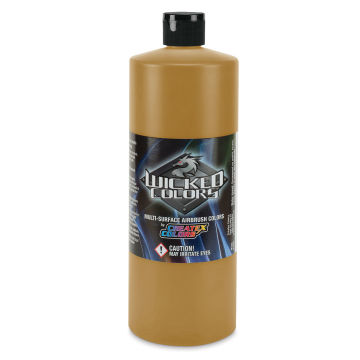 Createx Wicked Colors Airbrush Color - 32 oz, Detail Yellow Ochre