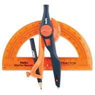 Helix Locking Compass & Protractor Set
