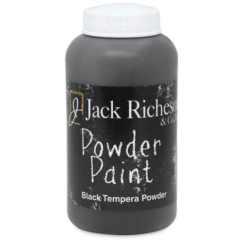 Richeson Powder Tempera Paint - Black, 1 lb Jar