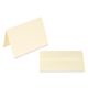 Announcement Size, Ivory with Deckle, Pkg of 6, single folded card and envelope