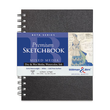 Stillman & Birn Beta Series Sketchbook - 8" x 6", Portrait, Wirebound, 25 Sheets