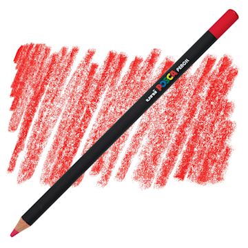 Open in modal - Posca Colored Pencil - Vermilion pencil and swatch