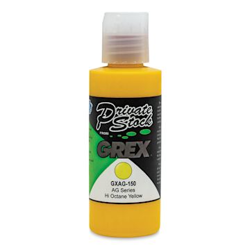 Open in modal - Grex Private Stock Airbrush Base Modifier -  Hi Octane Yellow, 2 oz