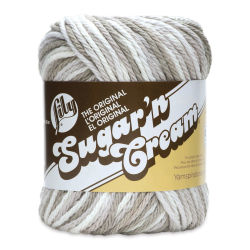 Lily Sugar N' Cream Yarn - 2 oz, 4-Ply, Greige Ombre