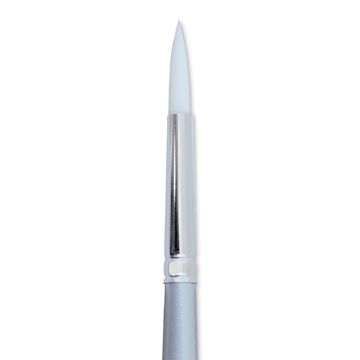 Open in modal - Silver Brush Silverwhite Synthetic Brush - Round, Short Handle, Size 8 close up
