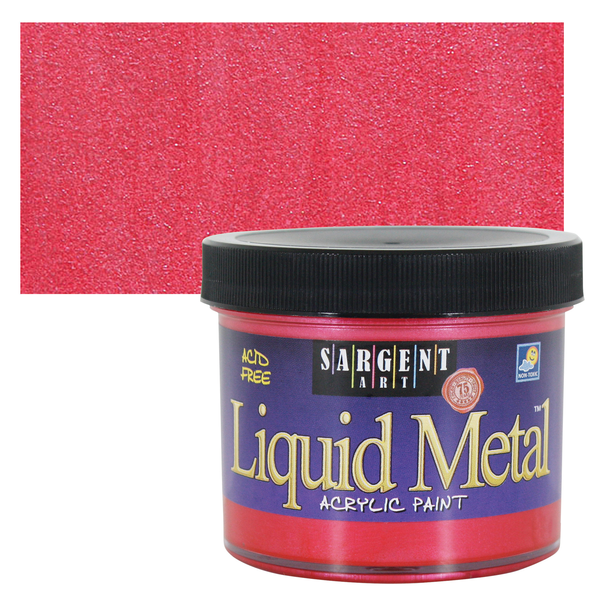 Sargent Art Metallic Acrylic Red 4 Oz Jar BLICK Art Materials   00730 3014 SC 4ww 