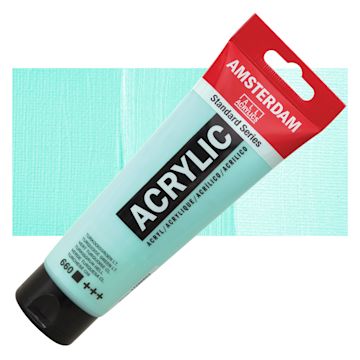 Open in modal - Amsterdam Standard Series Acrylic- Turquoise Green Light, 120 ml tube with swatch