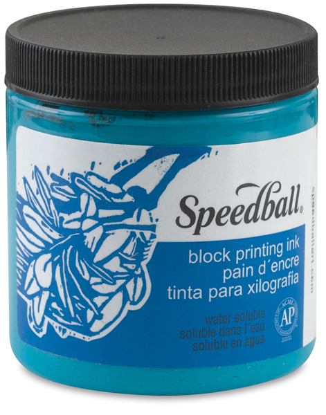 Speedball Water-Soluble Block Printing Ink 2.5oz Blue