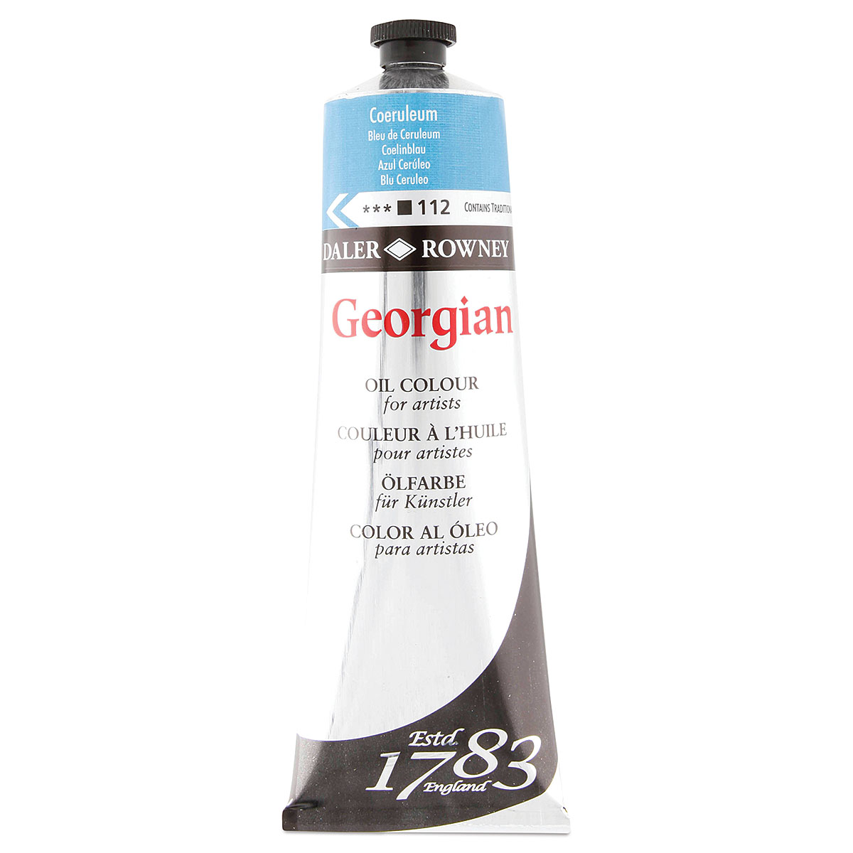 Daler-Rowney Georgian Oil Color - Coeruleum Blue, 225 ml tube 
