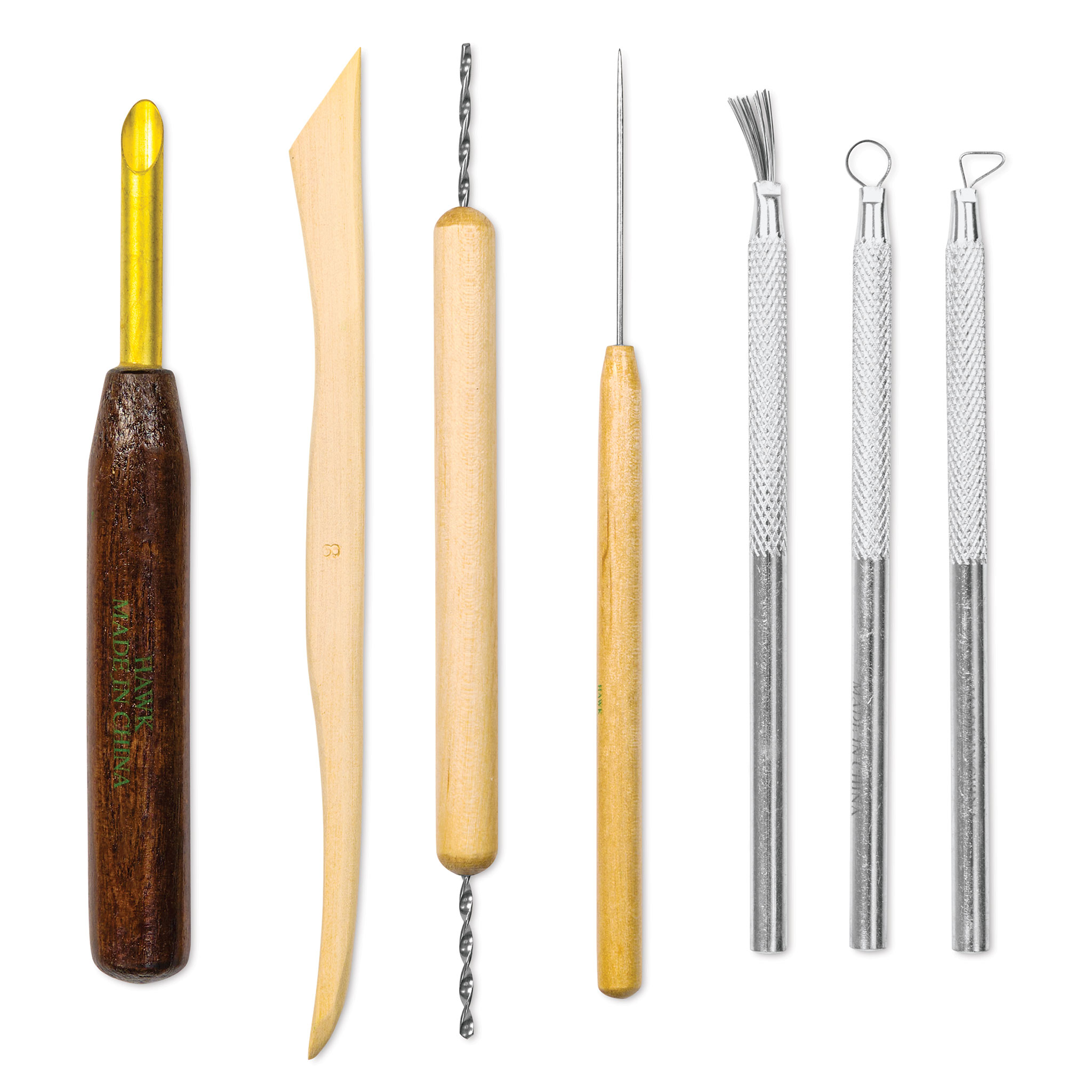 17 Piece Pottery Polymer Clay Sculpting Tools Kits with Wooden
