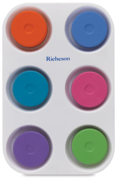 Richeson Tempera Cakes and Sets - Set of 6, Secondary Colors | BLICK ...