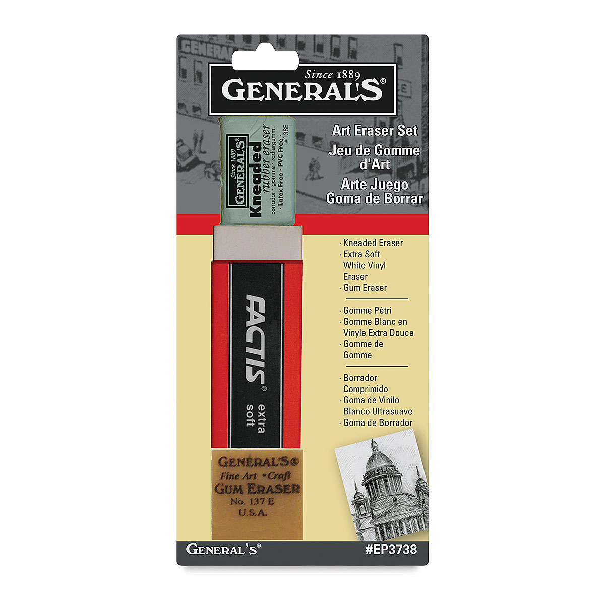 General Pencil Tri-Tip Eraser